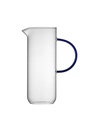 LYNGBY GLAS | Glaskrug TORINO 1,1l Klar/ Blau | 